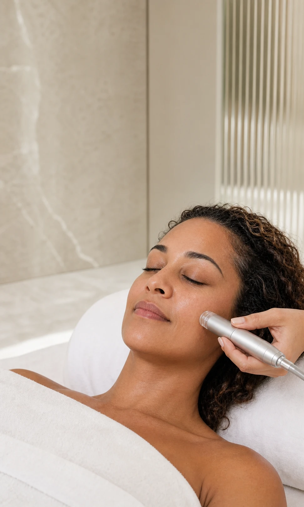 Professional advanced hydration facial treatment