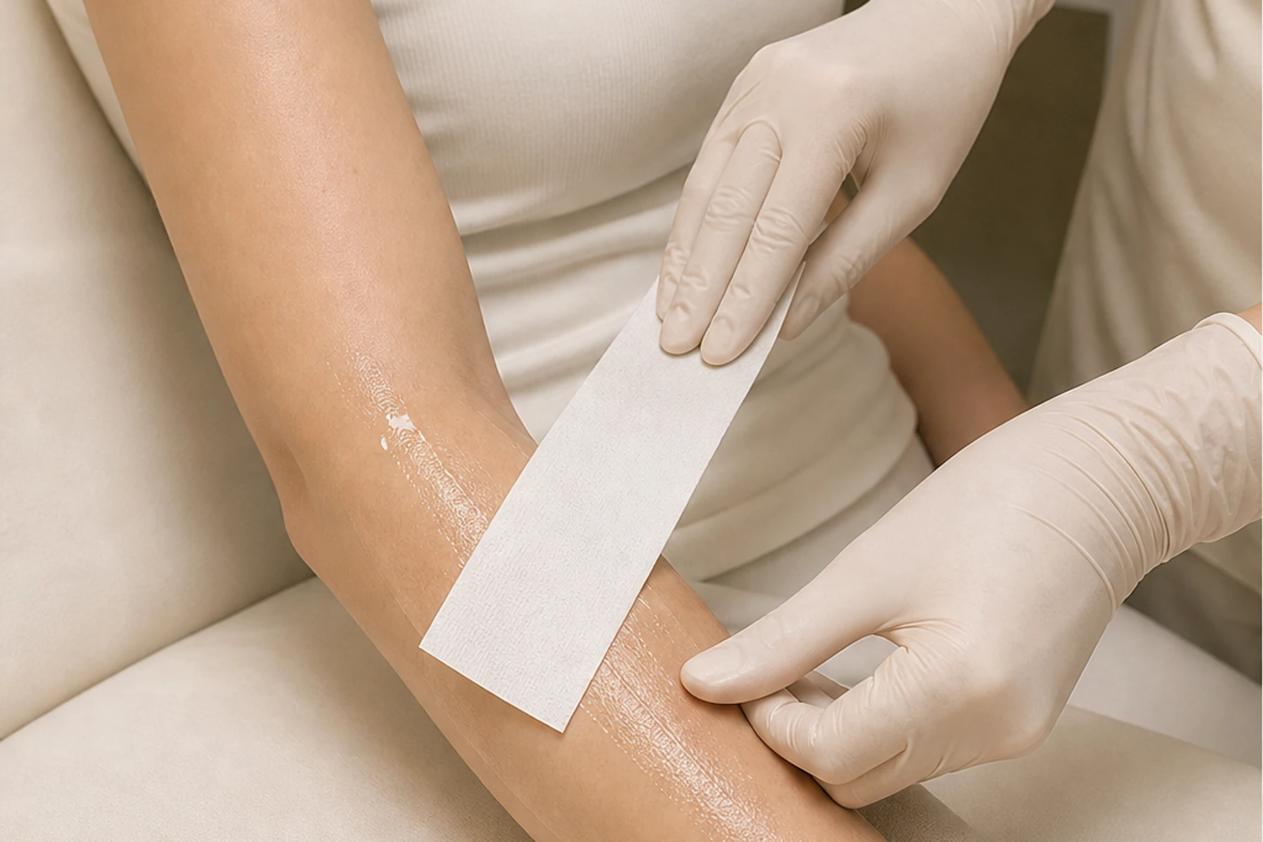 Professional waxing treatment imagery for Full-Arm Waxing