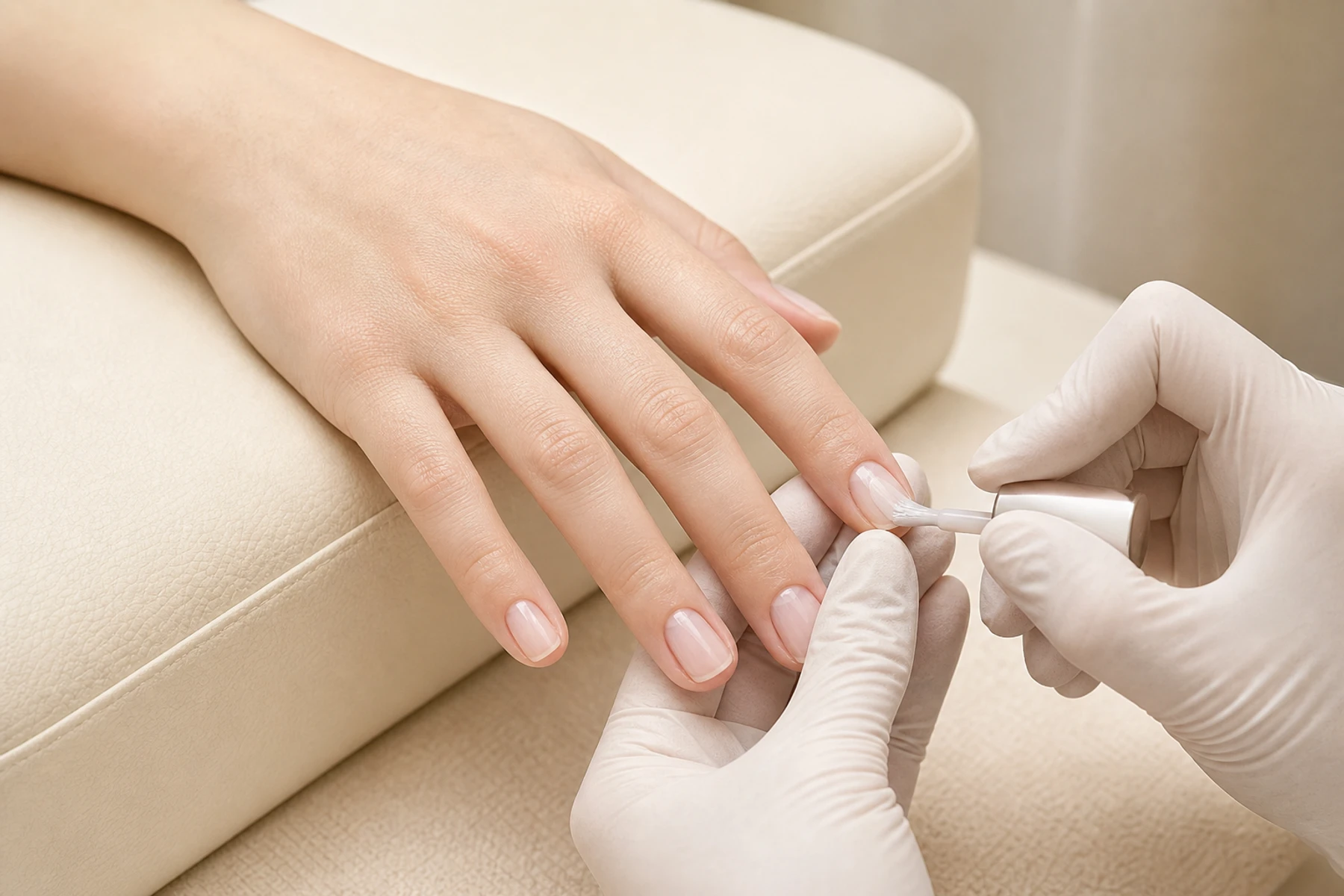 Professional nail care treatment imagery for Gel Polish Manicure