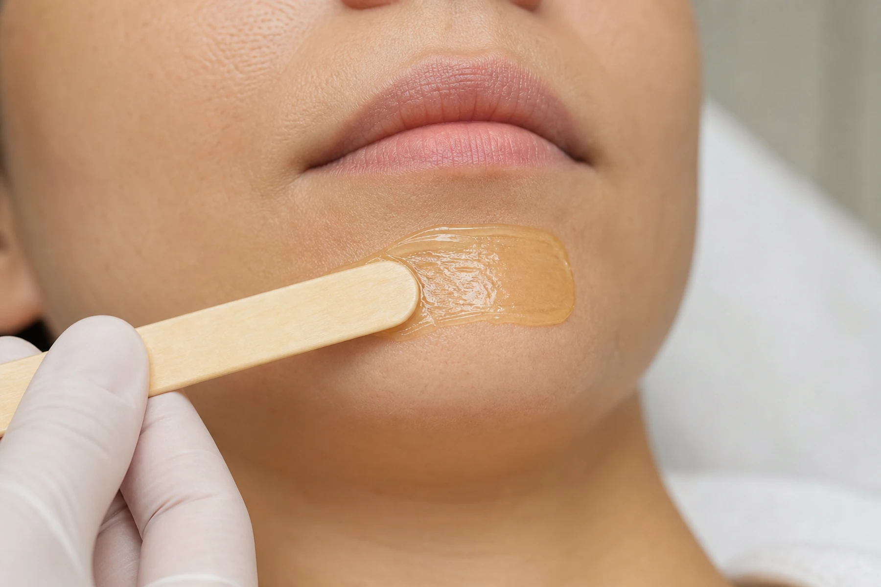 Professional waxing treatment imagery for Chin Hard Wax (Men & Women)
