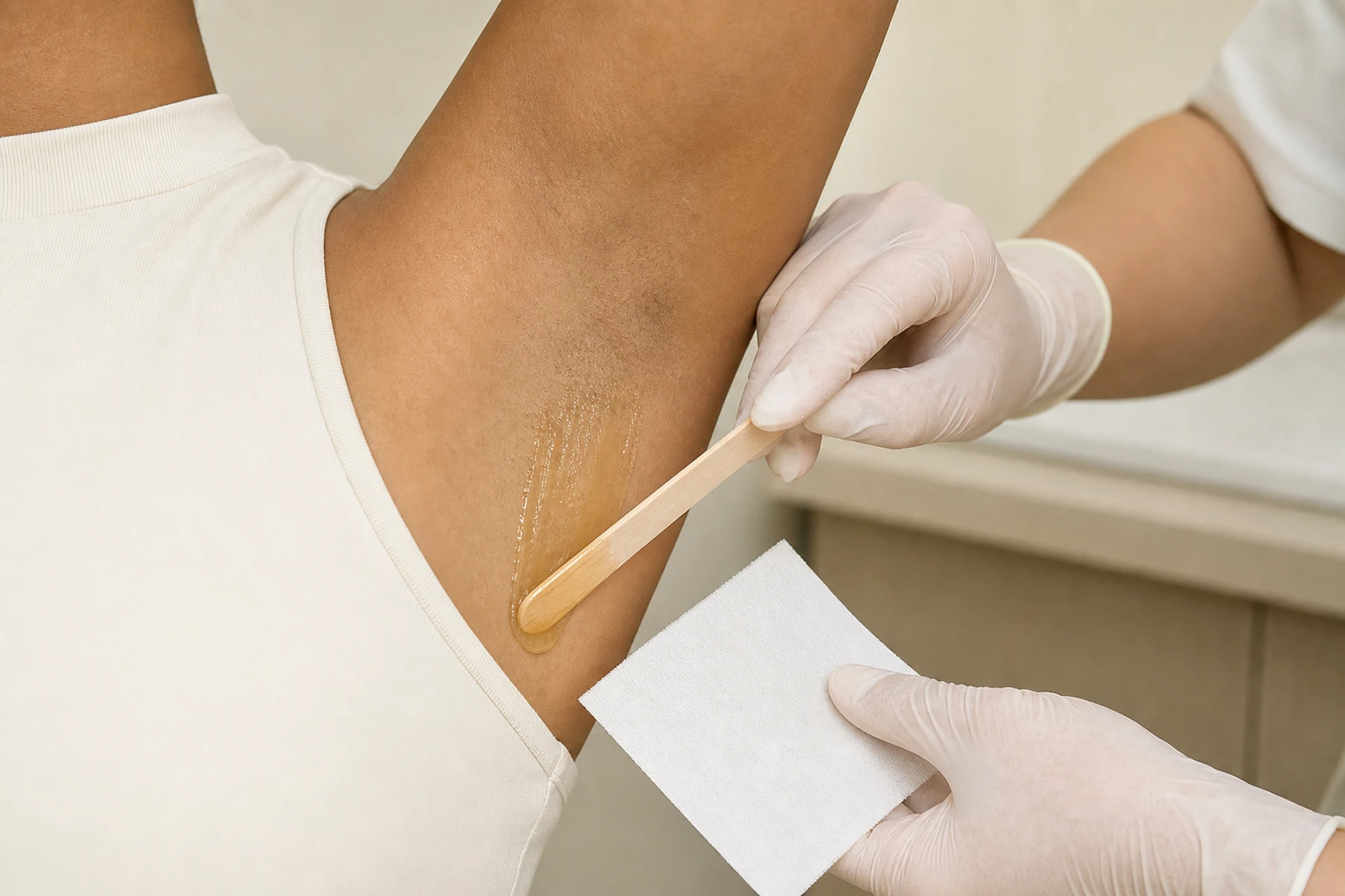 Professional waxing treatment imagery for Underarm Waxing